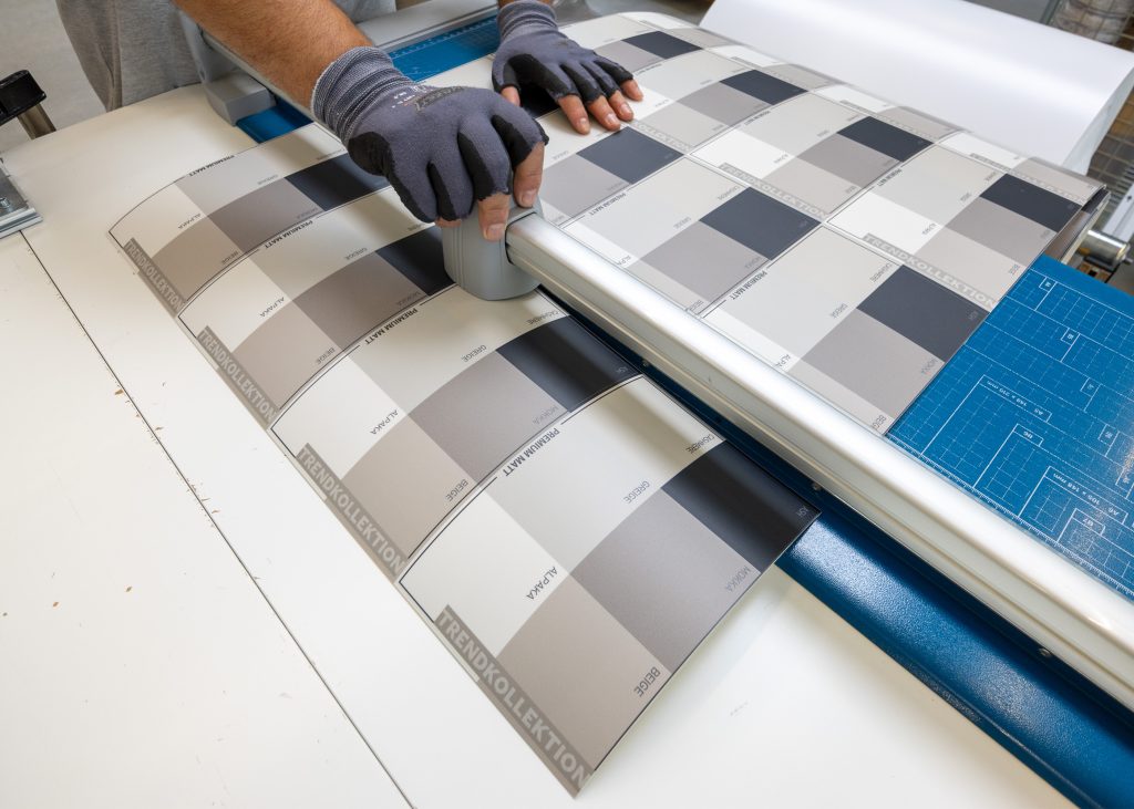 Stickerprofis Rückwände inhouse Produktion